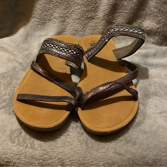 Muk Luks Shoes‎ Sandals Women’s Size 10 Slip On Open Toe - Picture 3 of 8